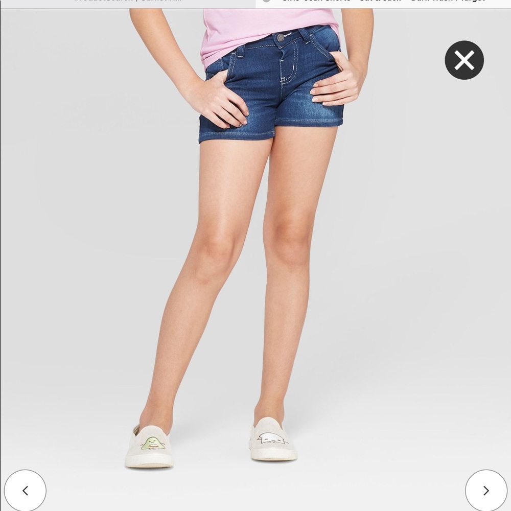 Dark blue jean shorts